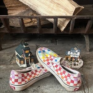 Vans Colorful Checkered Slip-On Sneakers